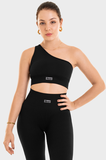 Bacon Active Sports Bra Seamless Adapt Bra // Black
